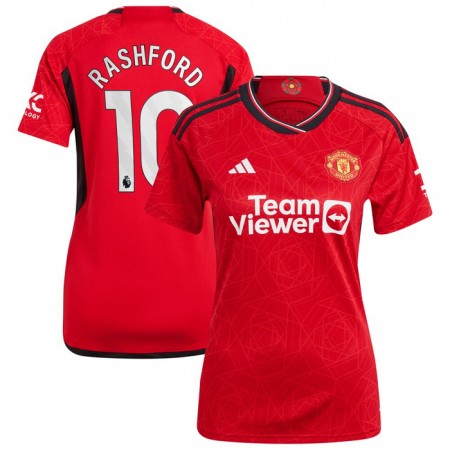 Goedkope Manchester United Rashford 10 Dames Thuisshirt 2023-24